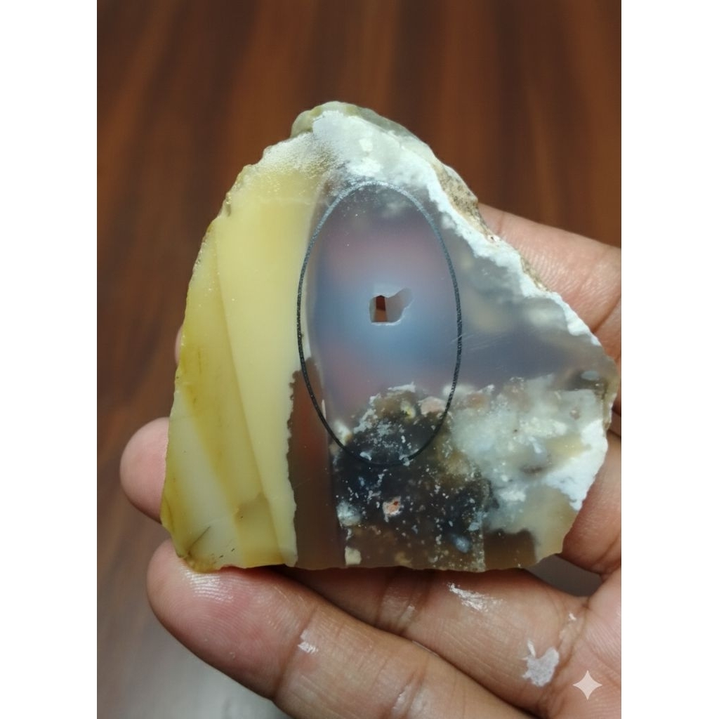 GARUT AGATE STONE MATERIAL ดั้งเดิมพร้อม MOTIF