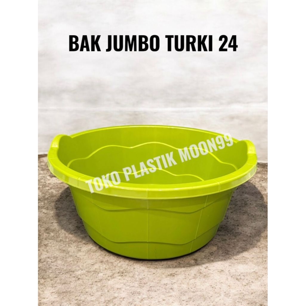 HIJAU TURKISH JUMBO WASH BASIN 24 สีเขียว