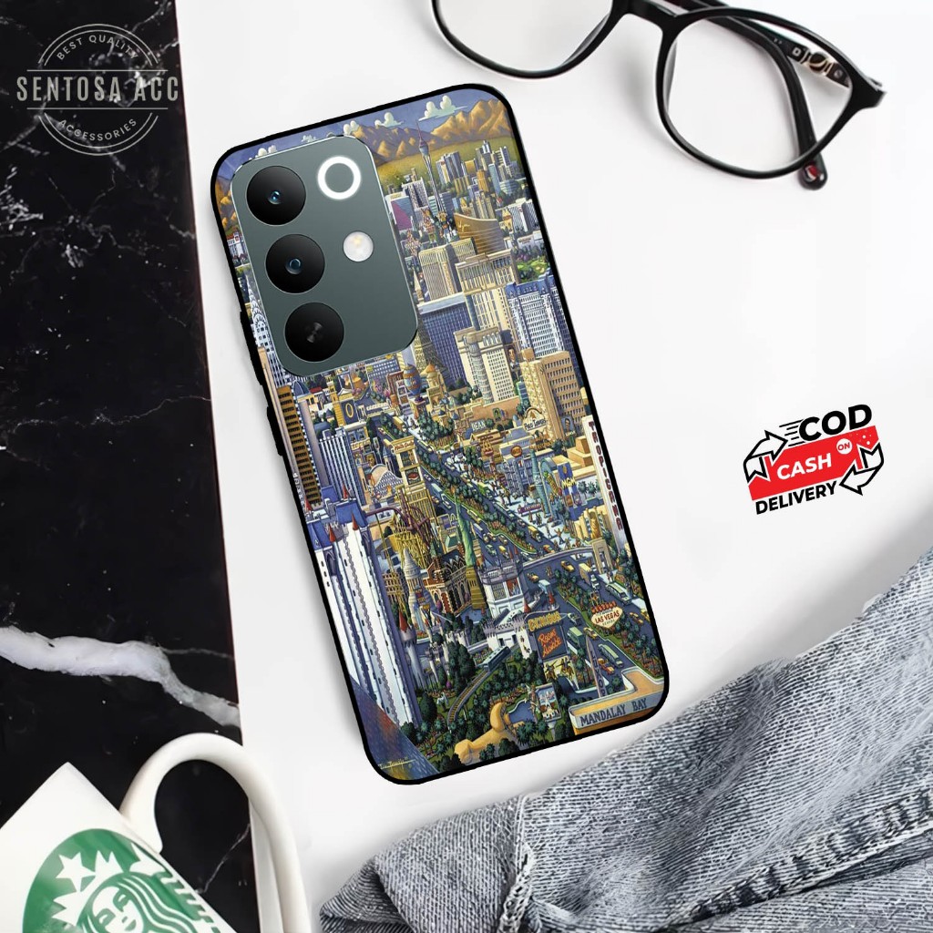 HP Sentosa_case - เคสโทรศัพท์แบบกระจกสําหรับ Realme Note C85, C85 PRO [S105]