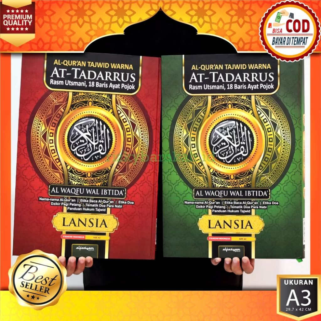AL-QURAN JUMBO TAJWID AT-TADARRUS A3 HVS