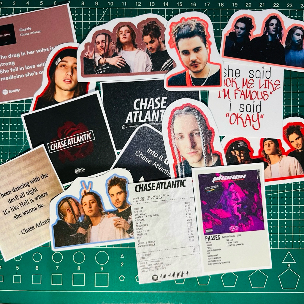 [15 ชิ้น] สติ๊กเกอร์ ATLANTIC CHASE / สติ๊กเกอร์ CHRISTIAN ANTHONY CONTENTTS 15 สติ๊กเกอร์