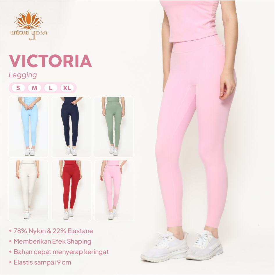 VICTORIA Yoga Pilates Gym Sport Leggings / เลกกิ้งกีฬา Victory