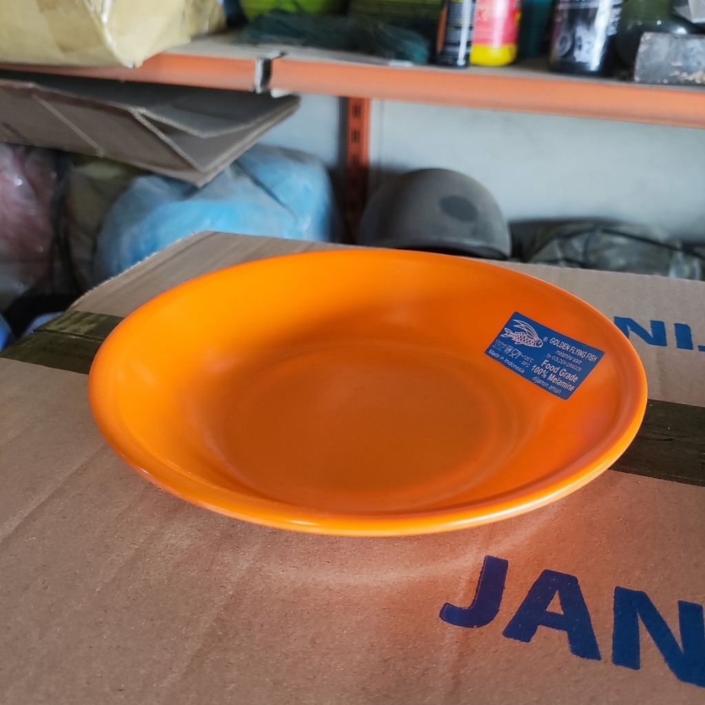 [P-0706] 6 ชิ้น Lontong จาน 6.25in ปลาบินสีทอง - จานเค้ก จานเสิร์ฟ จานปาร์ตี้ จานฉลอง จานแขก