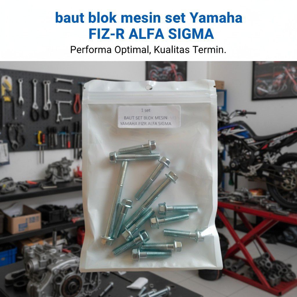 MESIN หนึ่งชุด Fiz R/sigma/FORCE น๊อตบล็อกเครื่องยนต์ 1 ตัว