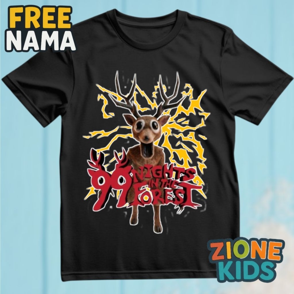ZIONEKIDS - เสื้อยืดเด็ก Roblox 99 Night ล่าสุด - เสื้อผ้าเด็ก Roblox 99 Night Motif ชื่อฟรี