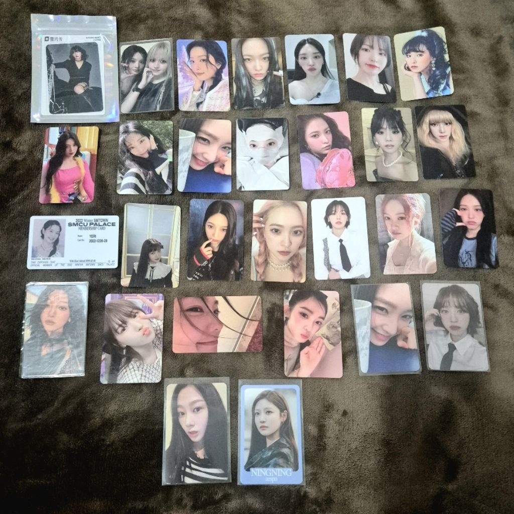Aespa ning karina giselle photocard