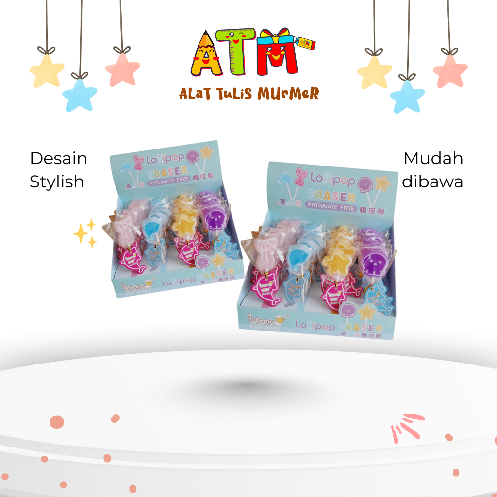 ERASER/STIP TB-6653 LOLYPOP/TB-6600 LOLYPOP ผลไม้/TB-6592 LOLYPOP FLWR