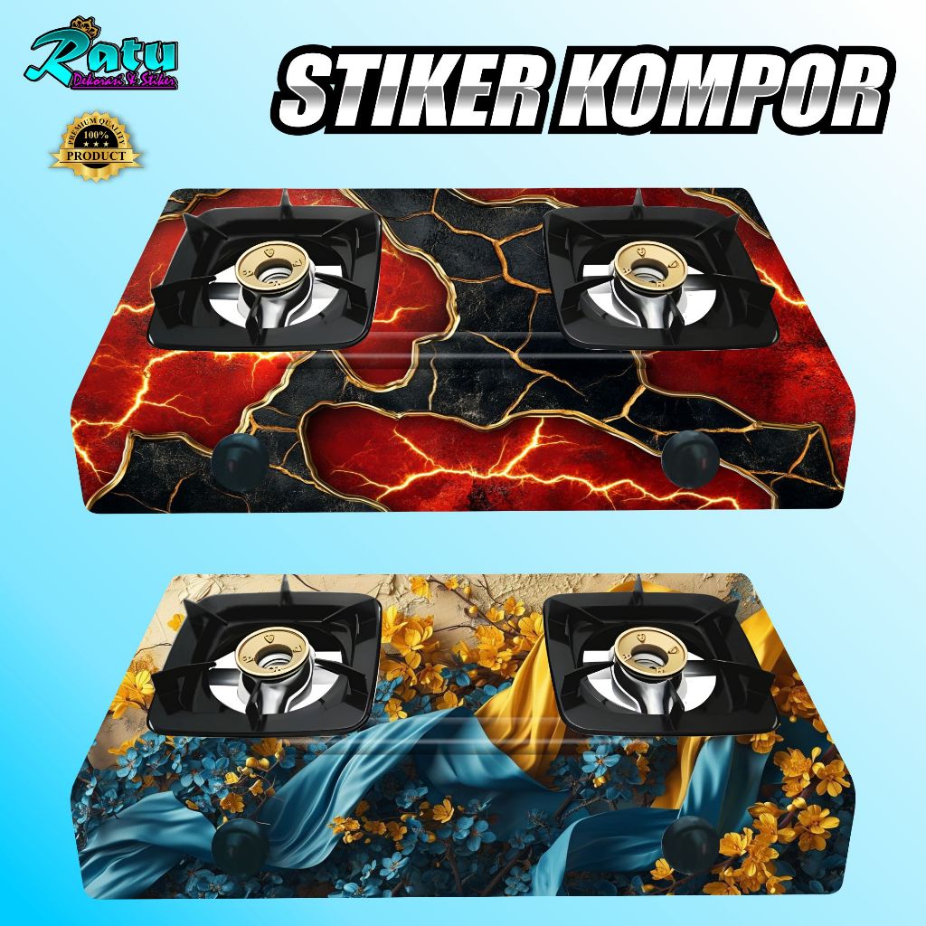 K26-MODERN GAS STOVE สติ๊กเกอร์ / 50 MOTIF สติ๊กเกอร์สําหรับ 1 BURNER และ 2 BURNER GAS STOVES