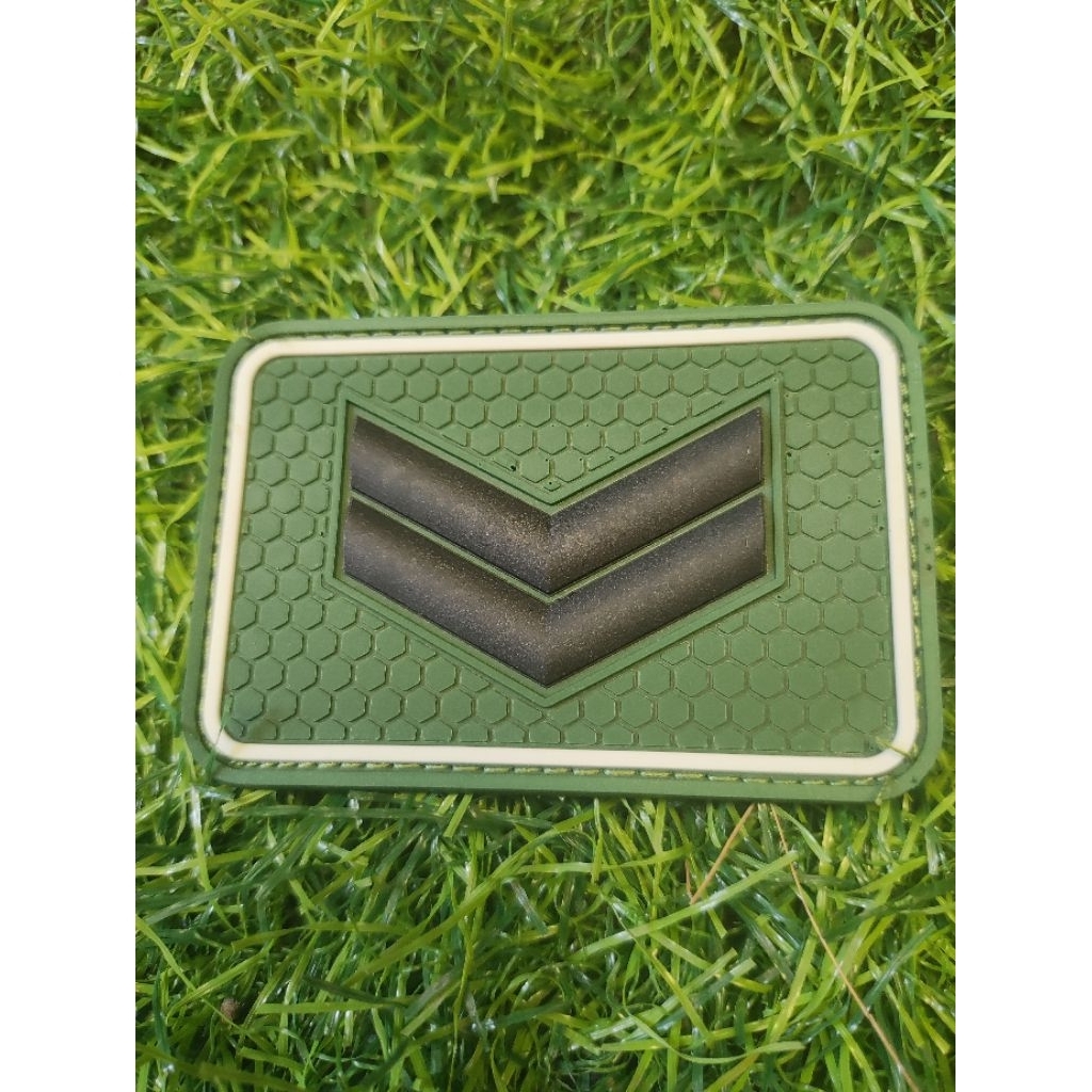 3D White List Sertu Rank Rubber Patch