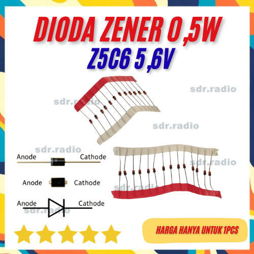 Z5C6 5V6 5.6V 5.6 โวลต์ 5.6 โวลต์ 0.5 วัตต์ 1/2 วัตต์ 0.5 วัตต์ 0.5 วัตต์ 0.5 วัตต์