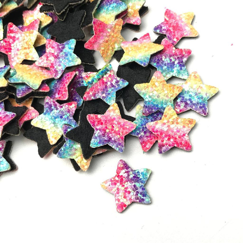 1 DOZEN - GLITTER STAR APPLICATION / STICK APPLICATION / LOVE GLITTER BUTTERFLY APPLICATION