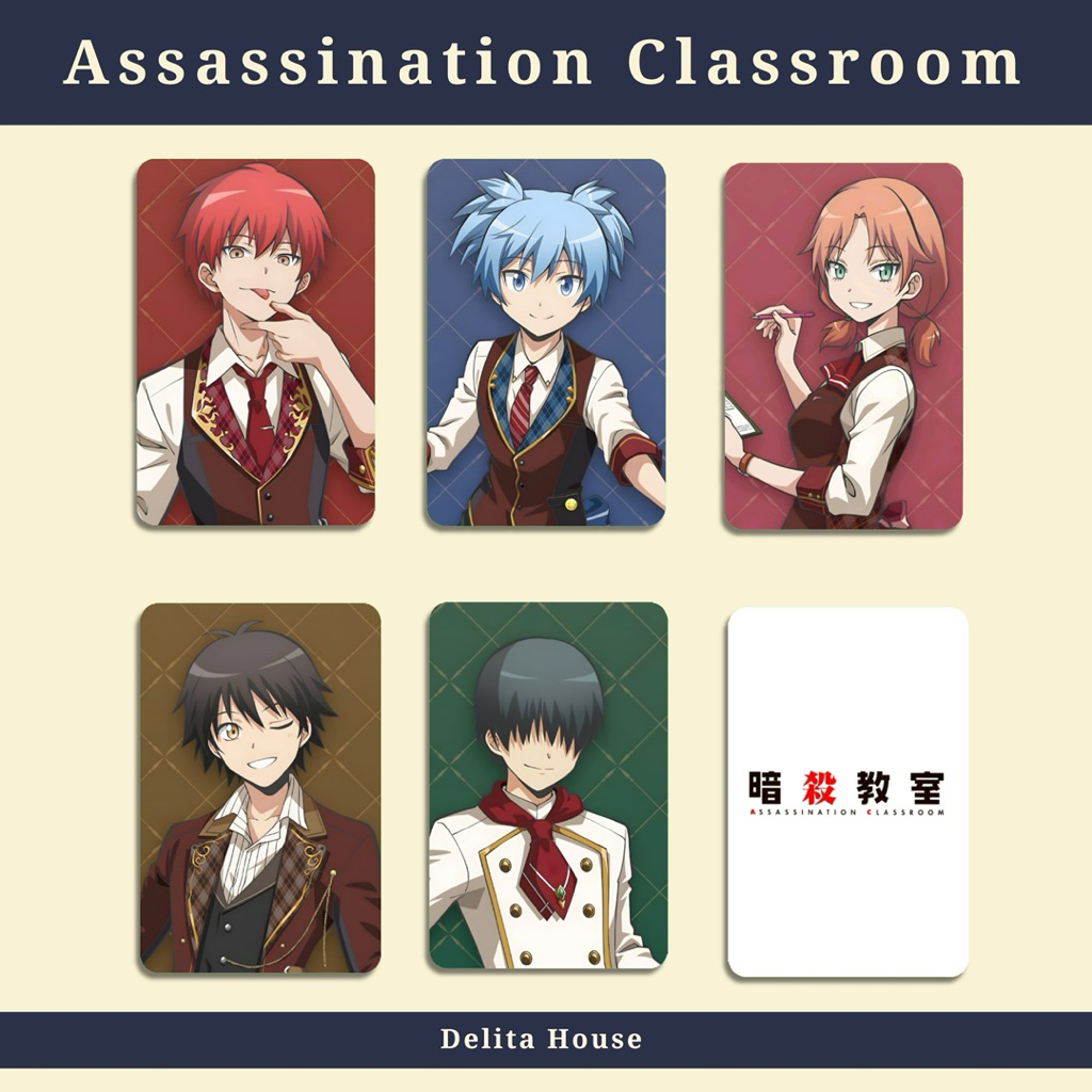 อะนิเมะ Photocard ห้องเรียนลอบสังหาร Karma akabane Nagisa shiota koro sensei