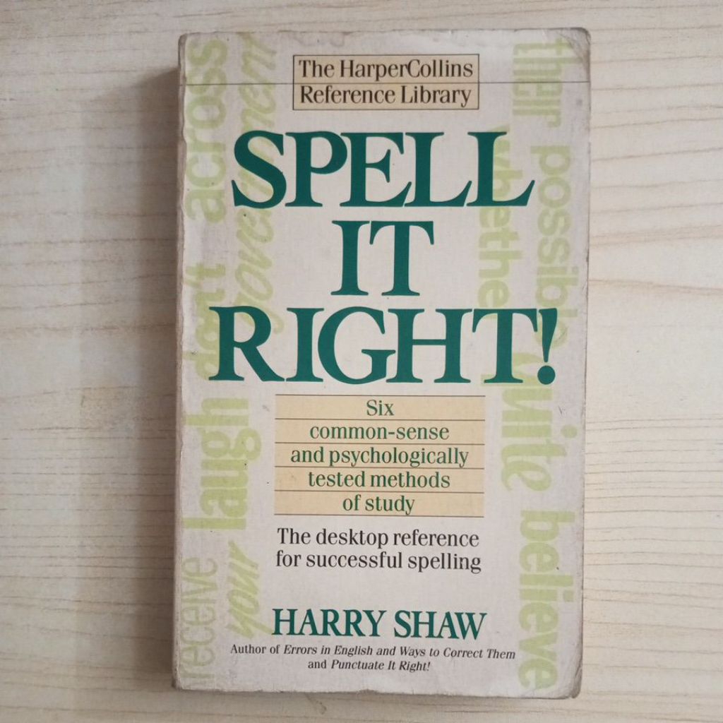 SPELL IT RIGHT BOOK โดย HARRY SHAW
