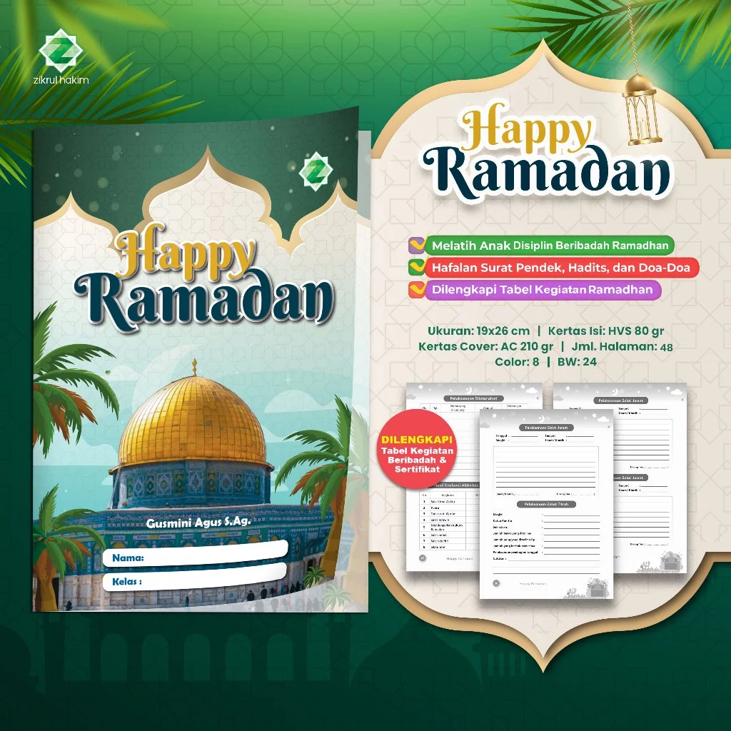 Agenda Agenda - HAPPY RAMADHAN - หนังสือกิจกรรมรอมฎอนสําหรับโรงเรียนประถมศึกษาและมัธยมศึกษาตอนต้น