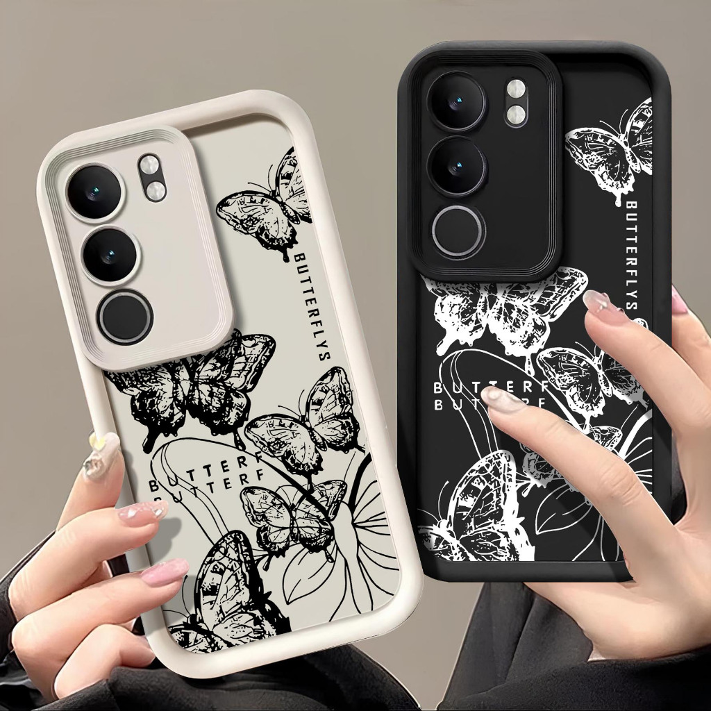 HP Vivo V40 Lite Rubber Softcase - เคสโทรศัพท์ Vivo V40 Lite - เคส Vivo V40 Lite - เคสกล้อง Vivo V40