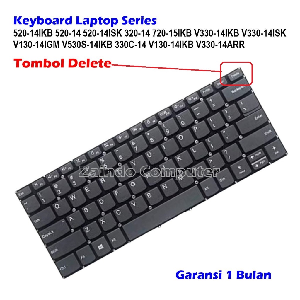 คีย์บอร์ด LENOVO IDEAPAD YOGA 520-14IKB 520-14 520-14ISK 320-14 720-15IKB V330-14ISK V130-14IGM V530