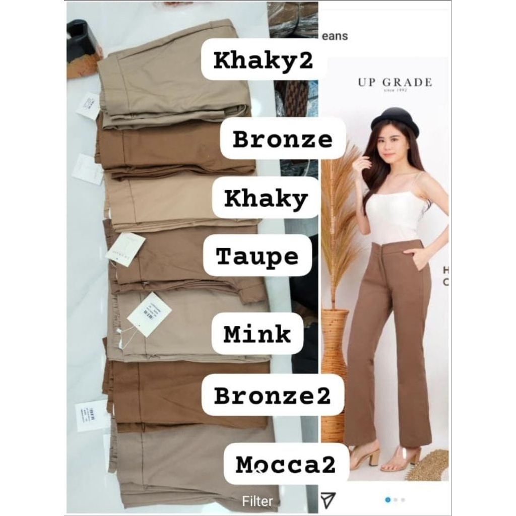KATUN UPGRADE Highwaist HW Cutbray Premium Stretch Cotton Pants/ Cutbray Upgrade/ Cutbray Upgrade/ น