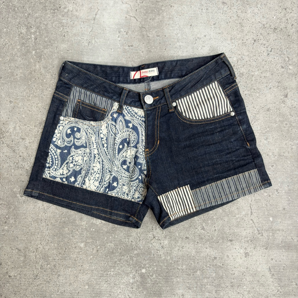 EVISU PATCHWORK HOTPANTS