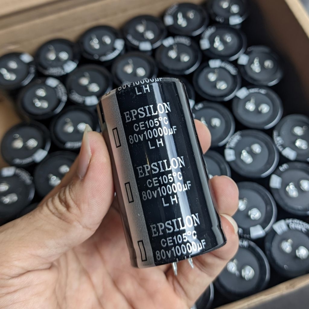 เอลโกะ อี๊กลอน | ELCO EPSILON 10000uf/80v | EPSILON 10000uF/80v CAPACITOR