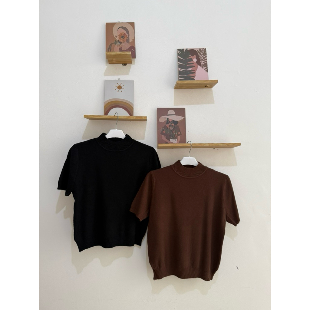 SL423 | เสื้อยืด KNIT by FOCUS BKK | เสื้อยืดแขนสั้น KNIT | เสื้อยืดผู้หญิง | เสื้อยืด BKK KNIT