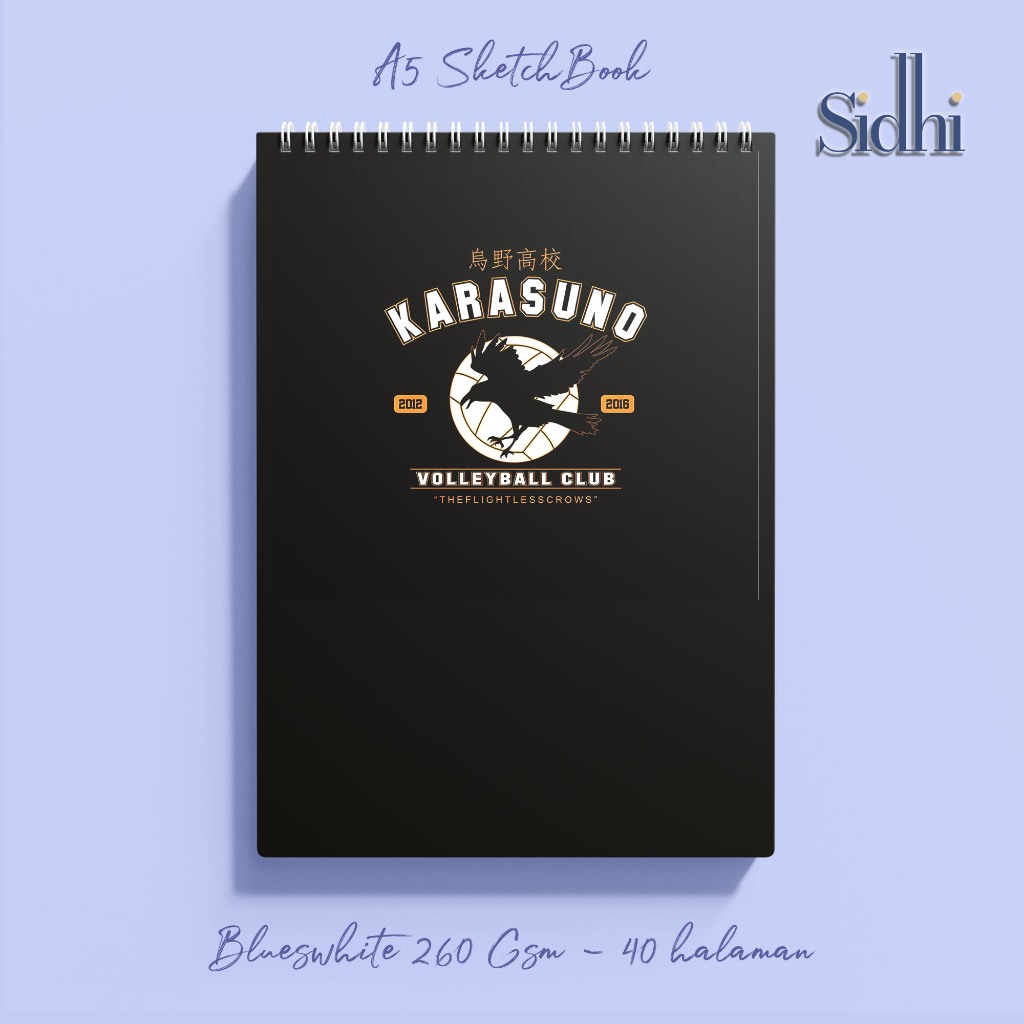 SHIIN PREMIUM SKETCH BOOK KARASUNO VOLLEYBALL CLUB COVER A5 SIZE