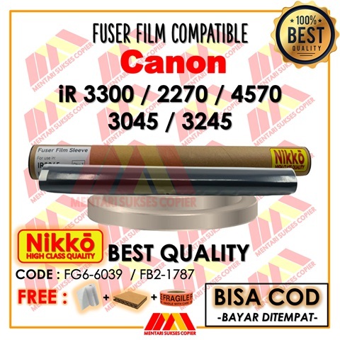 FIXING FILM CANON iR 4570 3045 3245 2270 3300 FM2-1787 ใช้งานร่วมกับ NIKKO FUSER FILM SLEEVE iR2270 