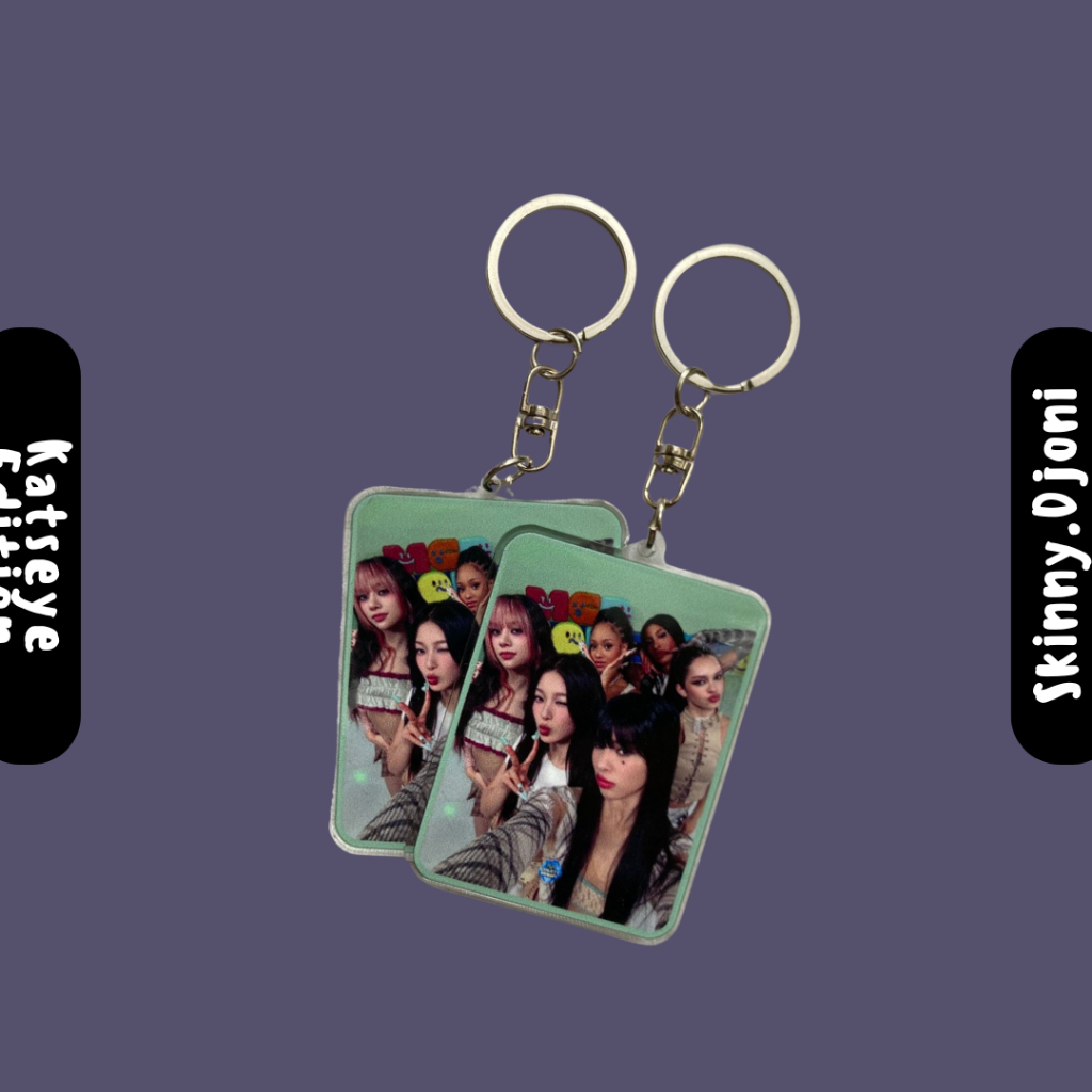 GANTUNGAN KATSEYE พวงกุญแจอะคริลิค - พวงกุญแจ KATSEYE - 6ซม. - พิมพ์นูน - KATSEYE