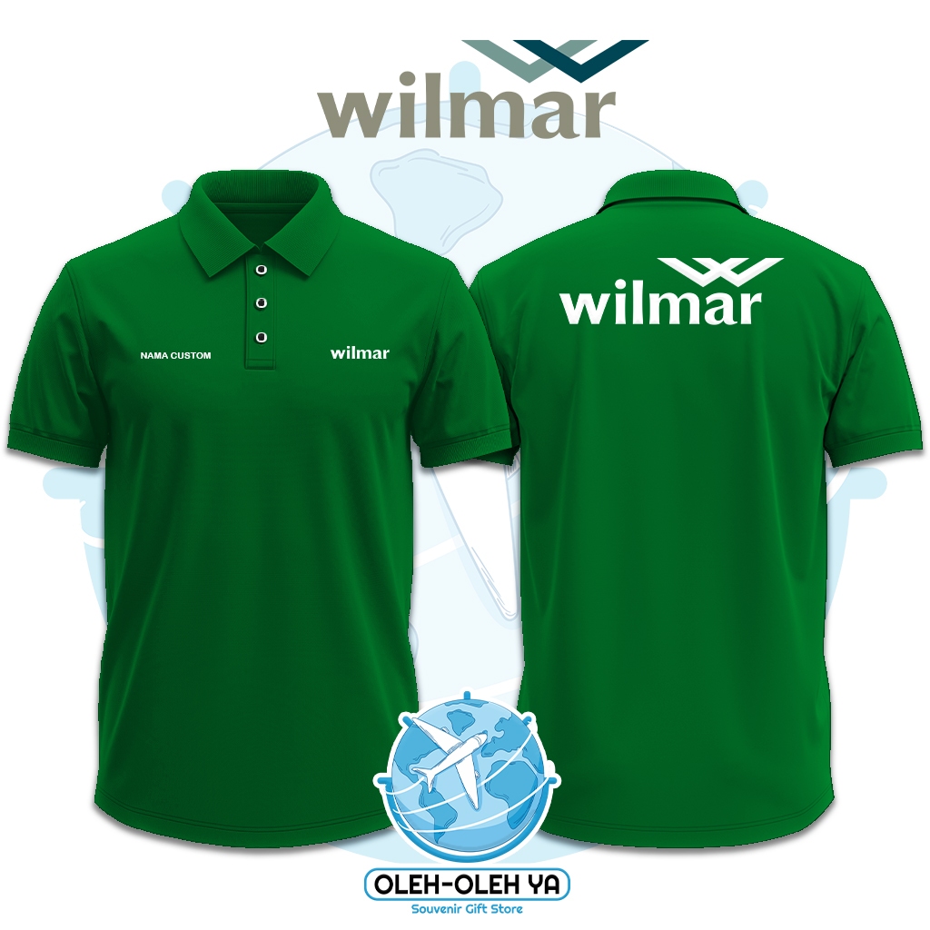 ของที่ระลึก Yes Wangki เสื้อโปโลคอปก Wangki Work Shirt - Wilmar Indonesia - DTF เย็บปักถักร้อย Scree