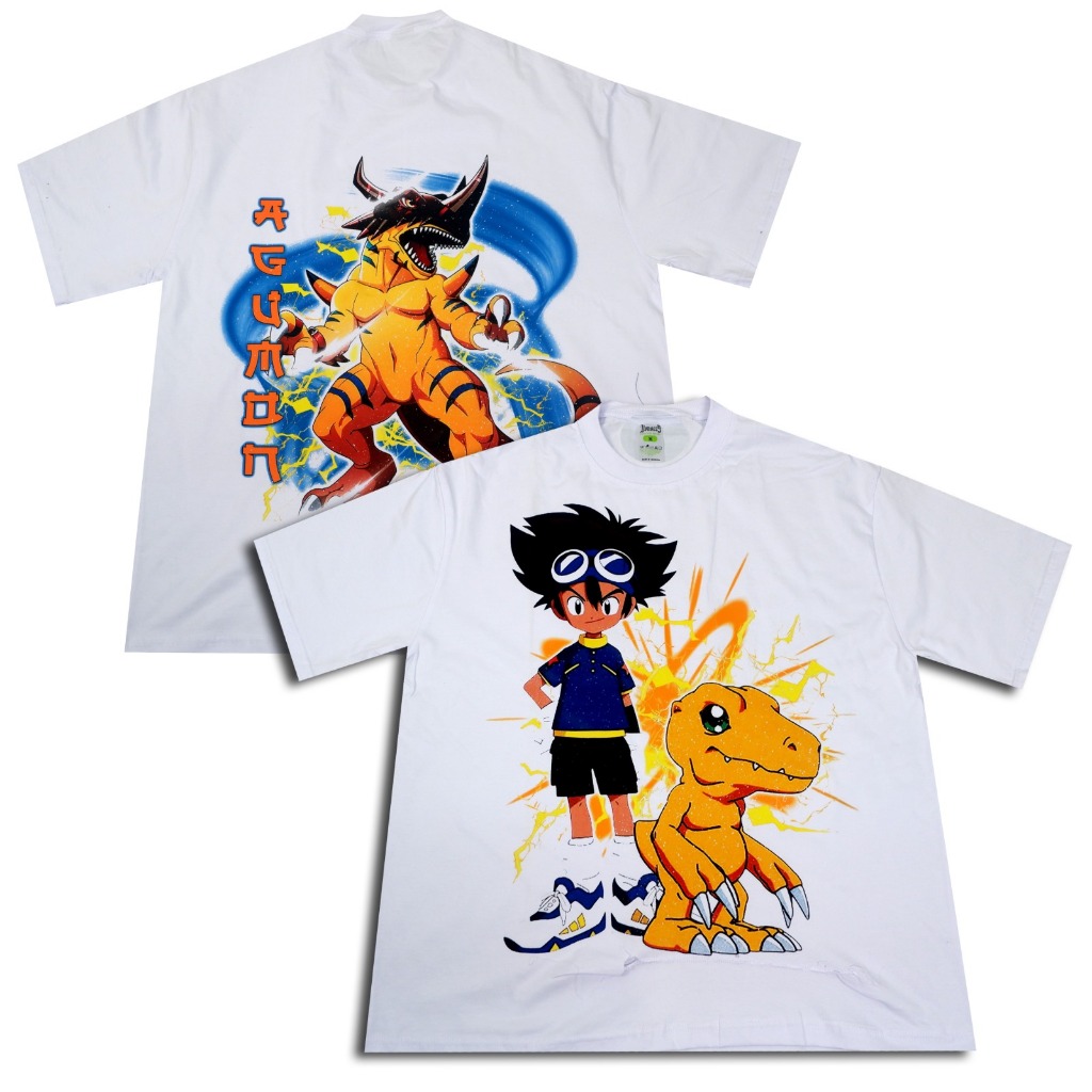 เสื้อยืด OVERSIZE AGUMON DIGIMON ANIME
