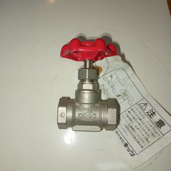 Globe valve kitz 1/2" ss304 เกลียว 10k