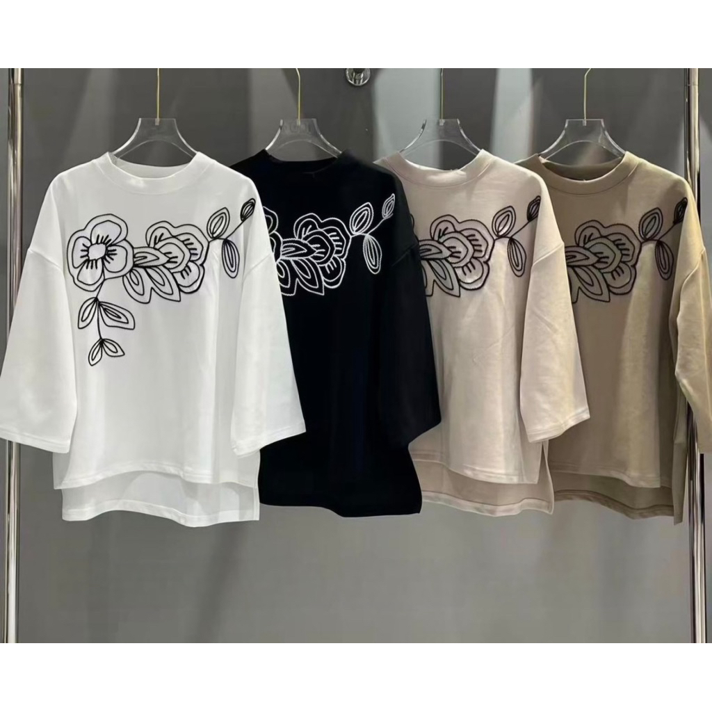 HEYBUYORBYE ELENA TOP PREMIUM EMBROIDERED TOP