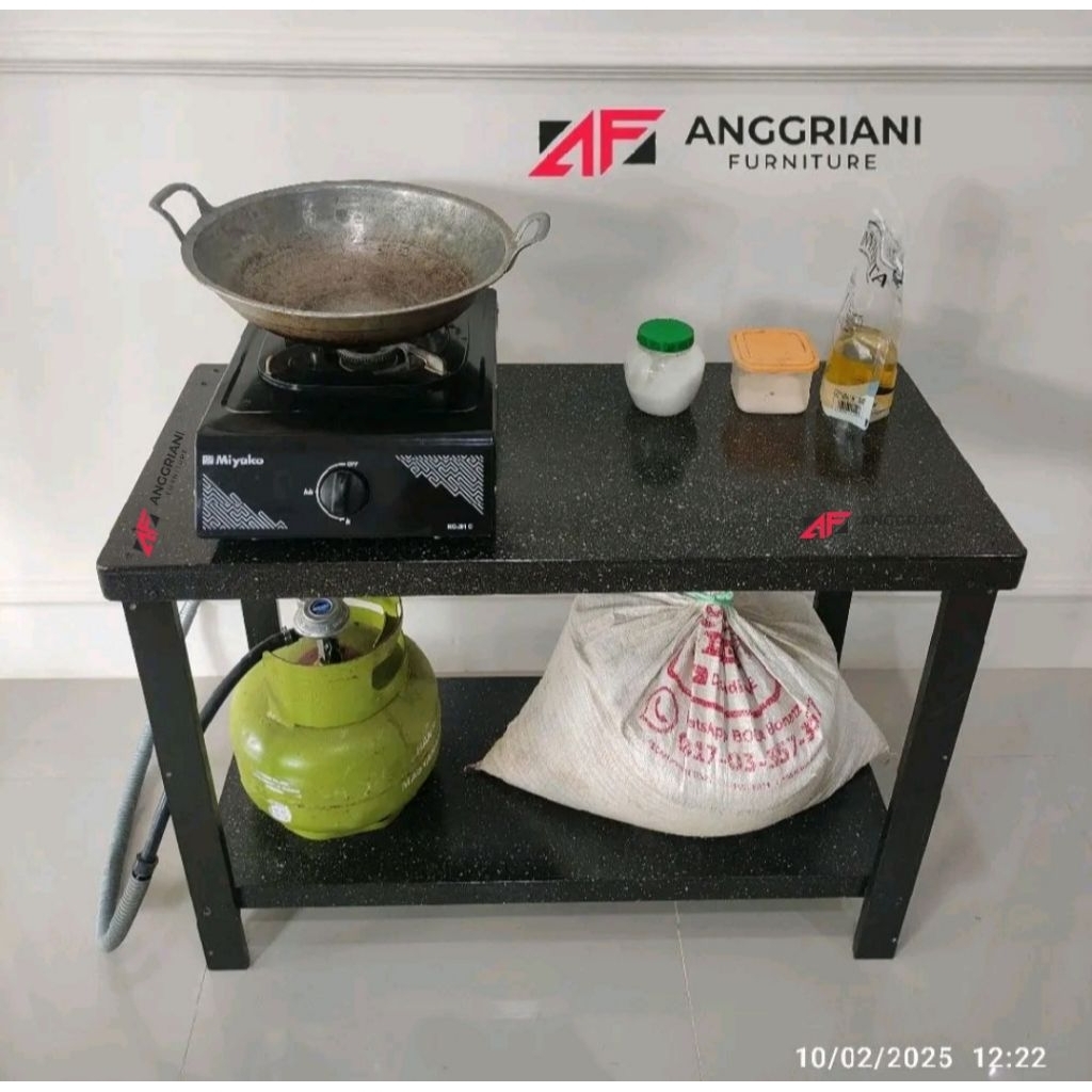 TWO-BURNER STOVE TABLE (80X40X60)