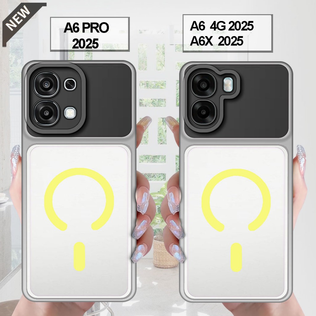 เคส OPPO A6 | เคส A6X | OPPO A6 PRO 2025 _ปลอกซิลิโคนยางสีดําใสยืดหยุ่นยืดหยุ่น