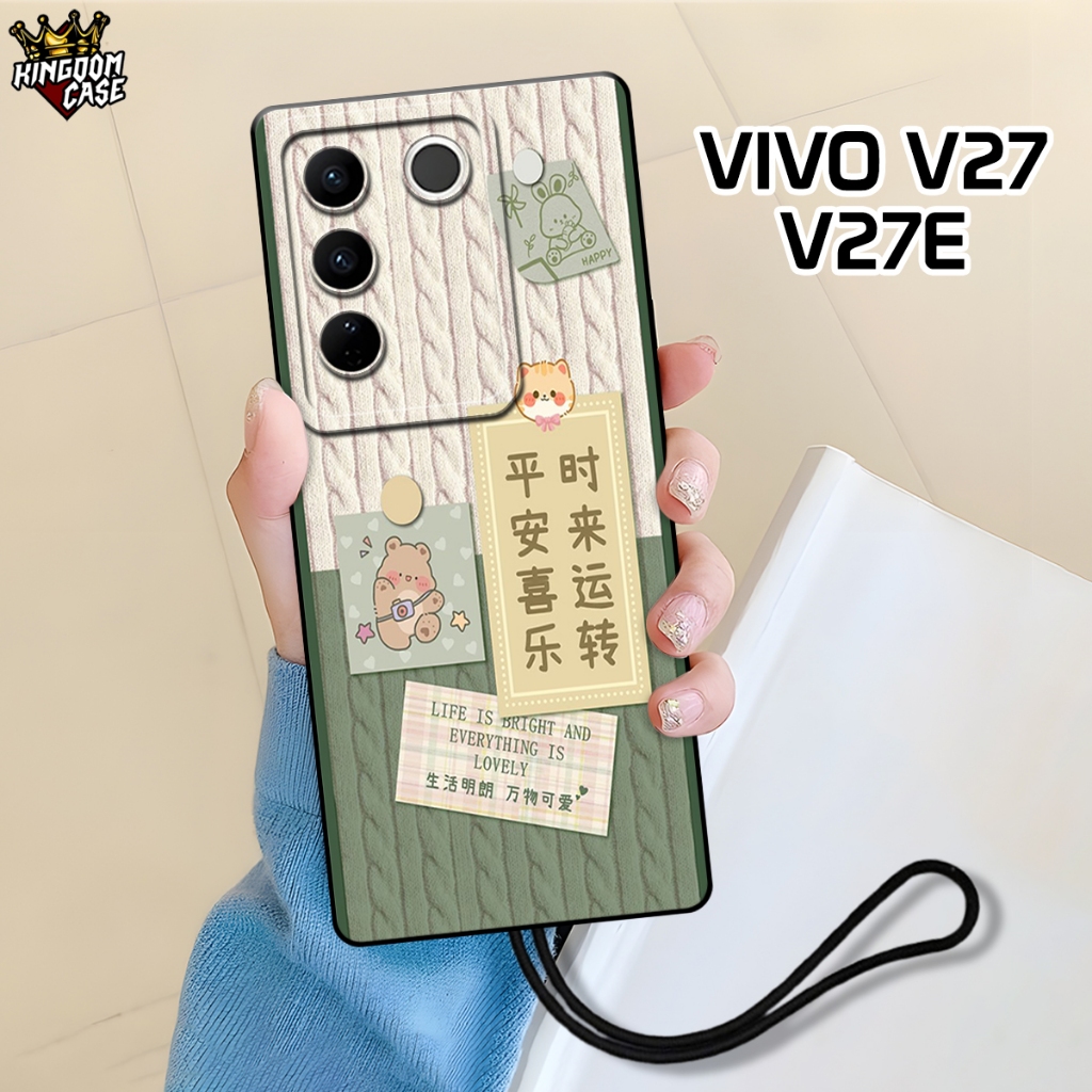 HP ล่าสุด VIVO V27/VIVO V27E Case 2028 - เคสโทรศัพท์ VIVO V27E - 2026 Camera Protect Silicon Case - 