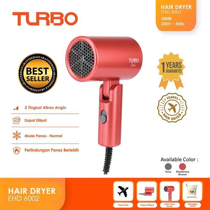TURBO HAIR DRYER TRAVEL HAIR DRYER 500 WATT EHD6002 EHD-6002