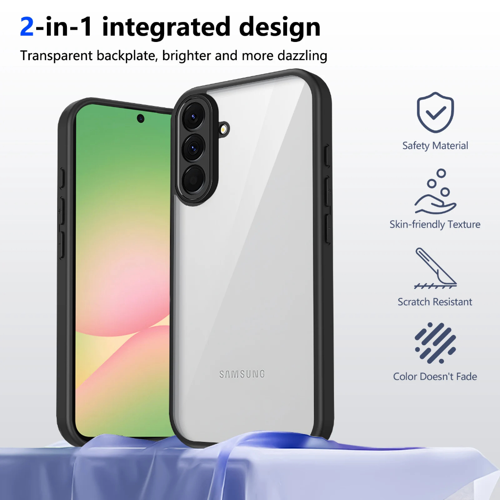Samsung A37 Hardcase Clear Edge Backcase Casing Samsung A37 5G