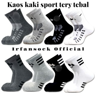 kaos kaki sport TEBAL bahan cotton Terry - kaos kaki sport tebal premium