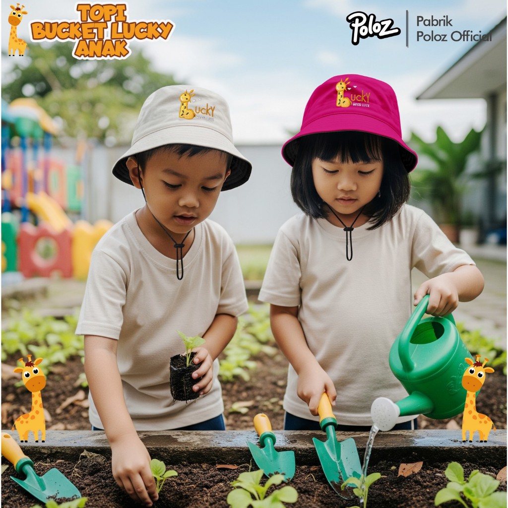 CHILDRENS BUCKET HAT GOOD LUCKY CHILDRENS BUCKET HAT BUCKET HAT STRAP BABY CHILDRENS BUCKET HAT BABY