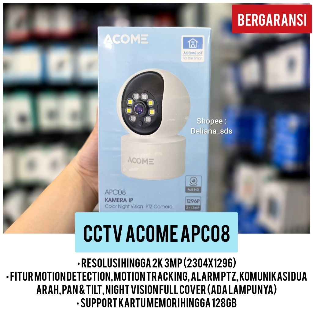 กล้องวงจรปิด Acome APC08 2K 3MP อย่างเป็นทางการรับประกัน 1 ปี 2K กล้องวงจรปิด 3MP กล้องวงจรปิดแบบพกพ
