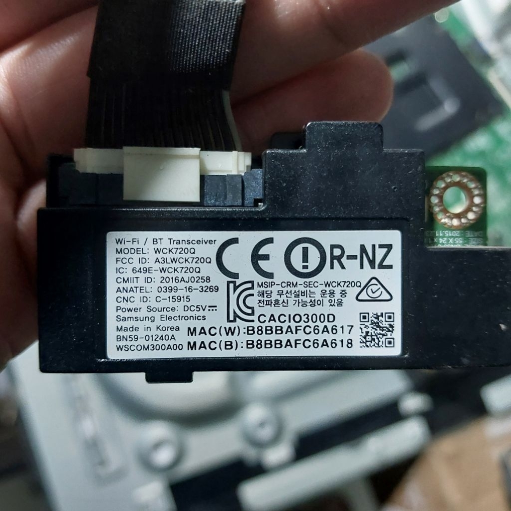 โมดูล WIFI WI-FI ทีวี SAMSUNG UA43K5500 UA43K5500AK UA43K5500AKPXD