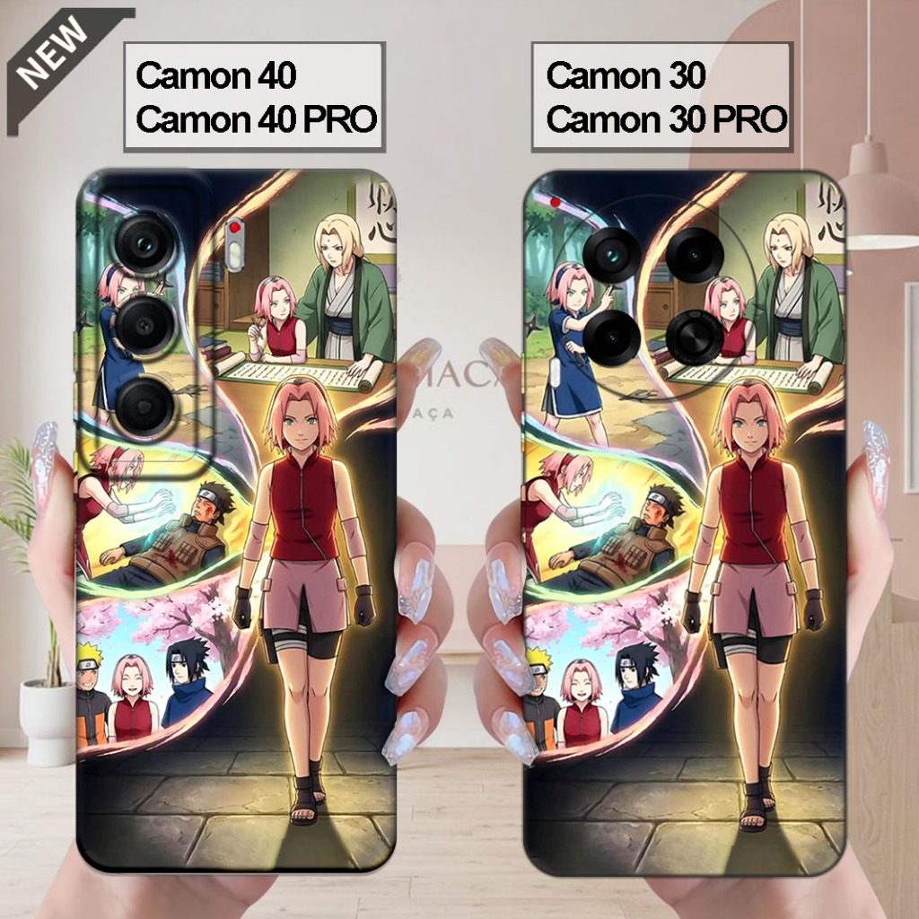 เคส Tecno CAMON 40 | CAMON 40 Pro _เคส CAMON 30 | CAMON 30 PRO - ปลอกสีดําใสยืดหยุ่น
