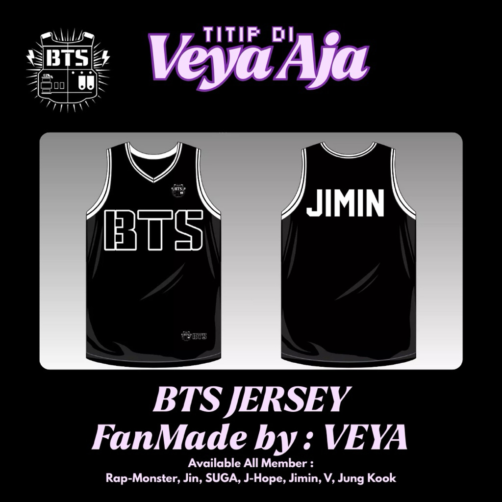[PO] BTS JERSEY Fanmade by Vya (Jersey, Concert Shirt)