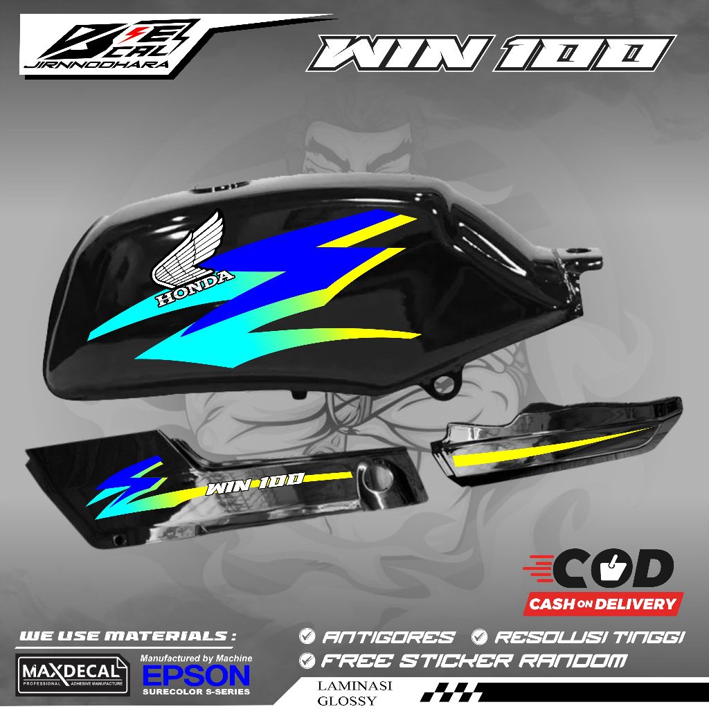 HONDA WIN 100 K56 สติ๊กเกอร์หลากหลายแถบ