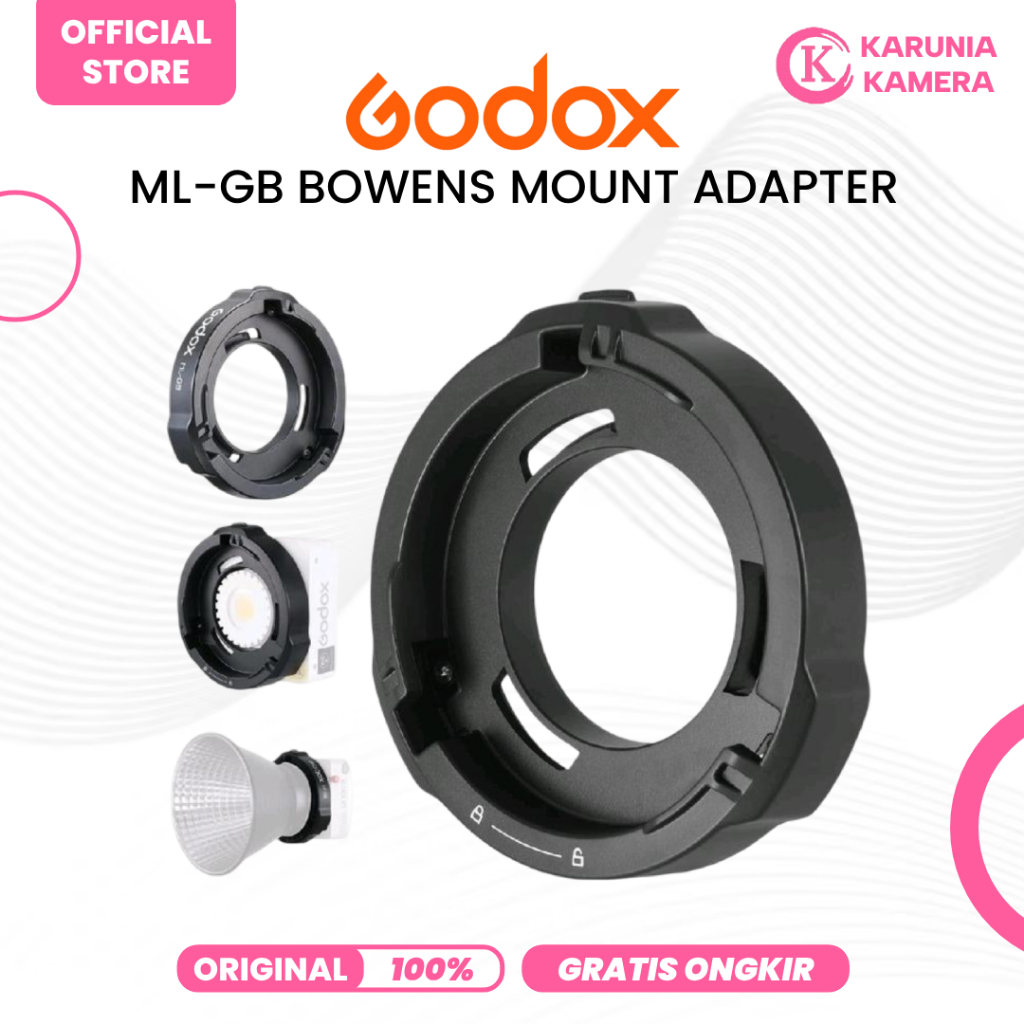 Godox ML-GB Bowens อะแดปเตอร์สําหรับ Godox Mount Led ML60 ML60II Bi ML100R ML100Bi AD300Pro AD400Pro