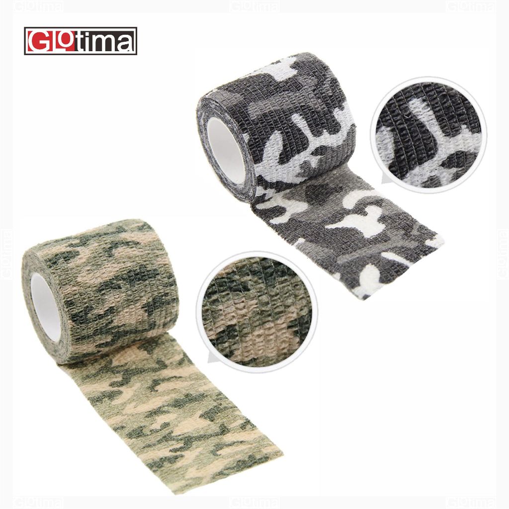 Army Camo Tape เทปฉนวนลายพราง Kamo Cohesive Bandage Camouflage Camo Tape การล่าสัตว์กลางแจ้ง