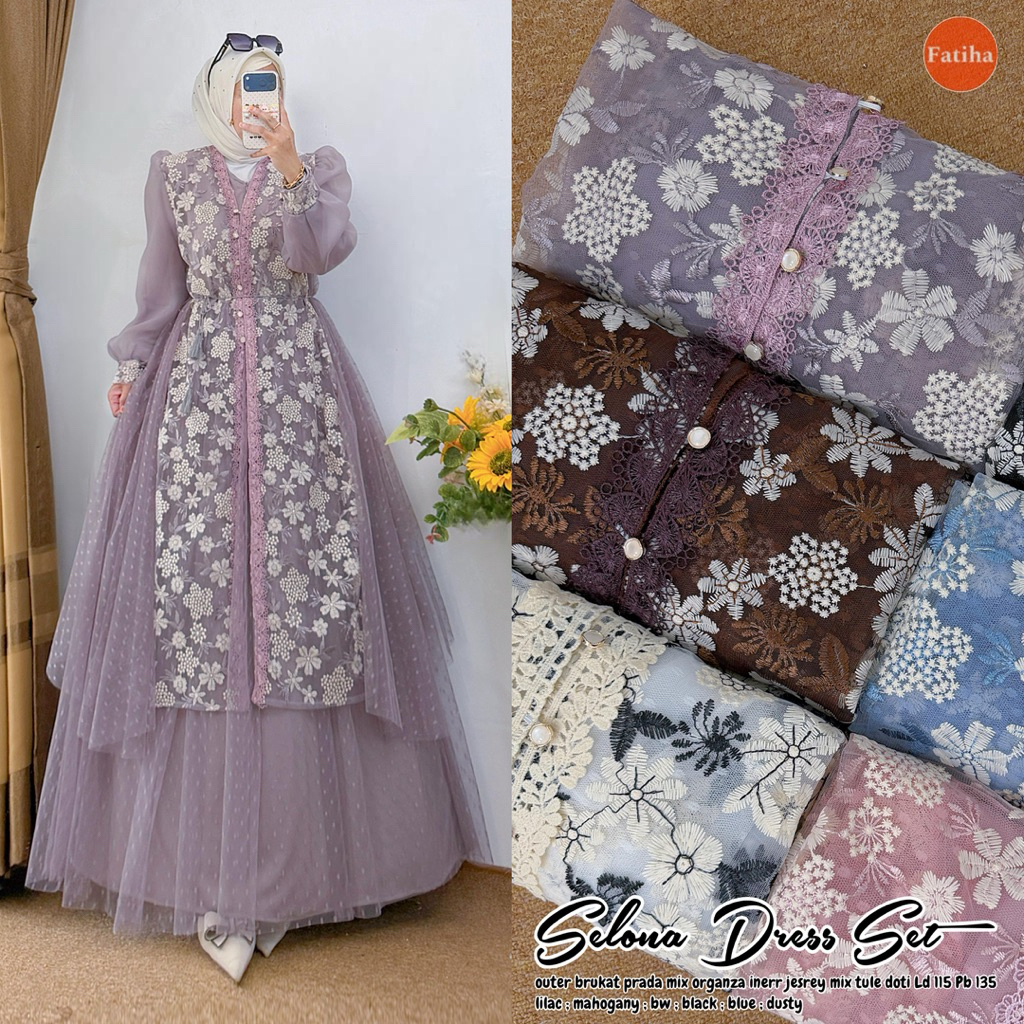 NO CANCEL• Selona Dress Set by Fatiha• Dress Set Outer