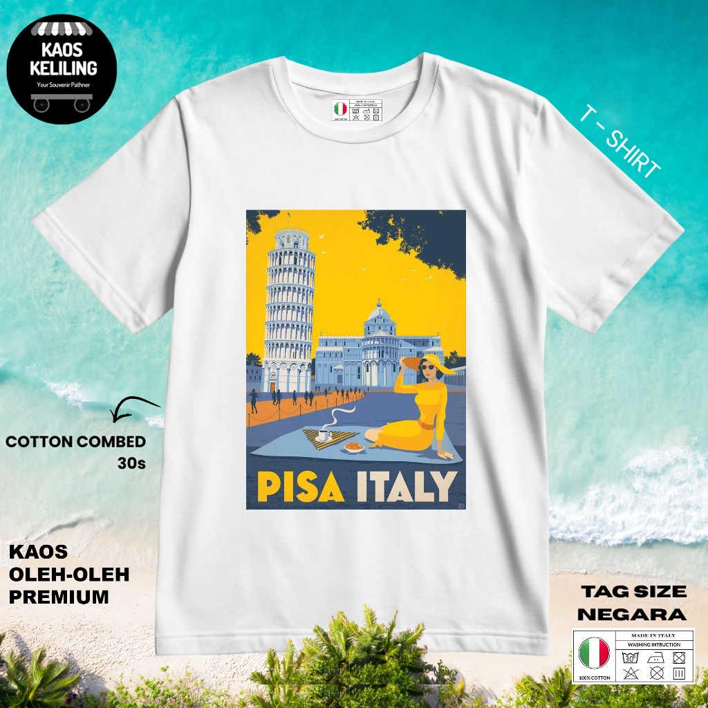 ITALY SOUVENIR T-SHIRT 10 WITH ORIGINAL ITALY LABEL TAG ของขวัญพรีเมี่ยม SOUVENIR CLOTHES