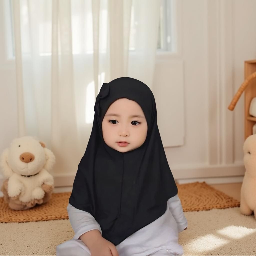 Baby Girl Ribbon loka Hijab Age 1 ปี Baby Hijab