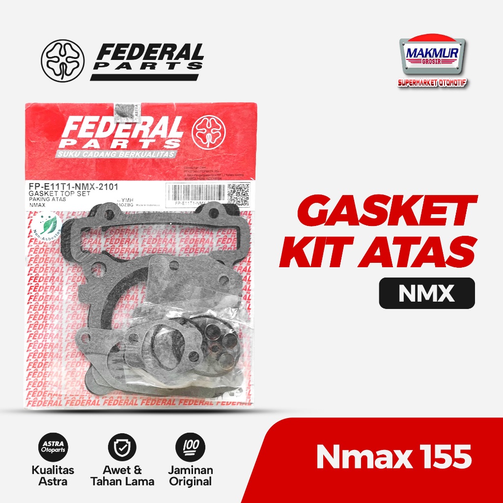 GASKET KIT TOPSET Upper GASKET Set Nmax 155 OLD (NMX) อะไหล่ Federal ดั้งเดิม