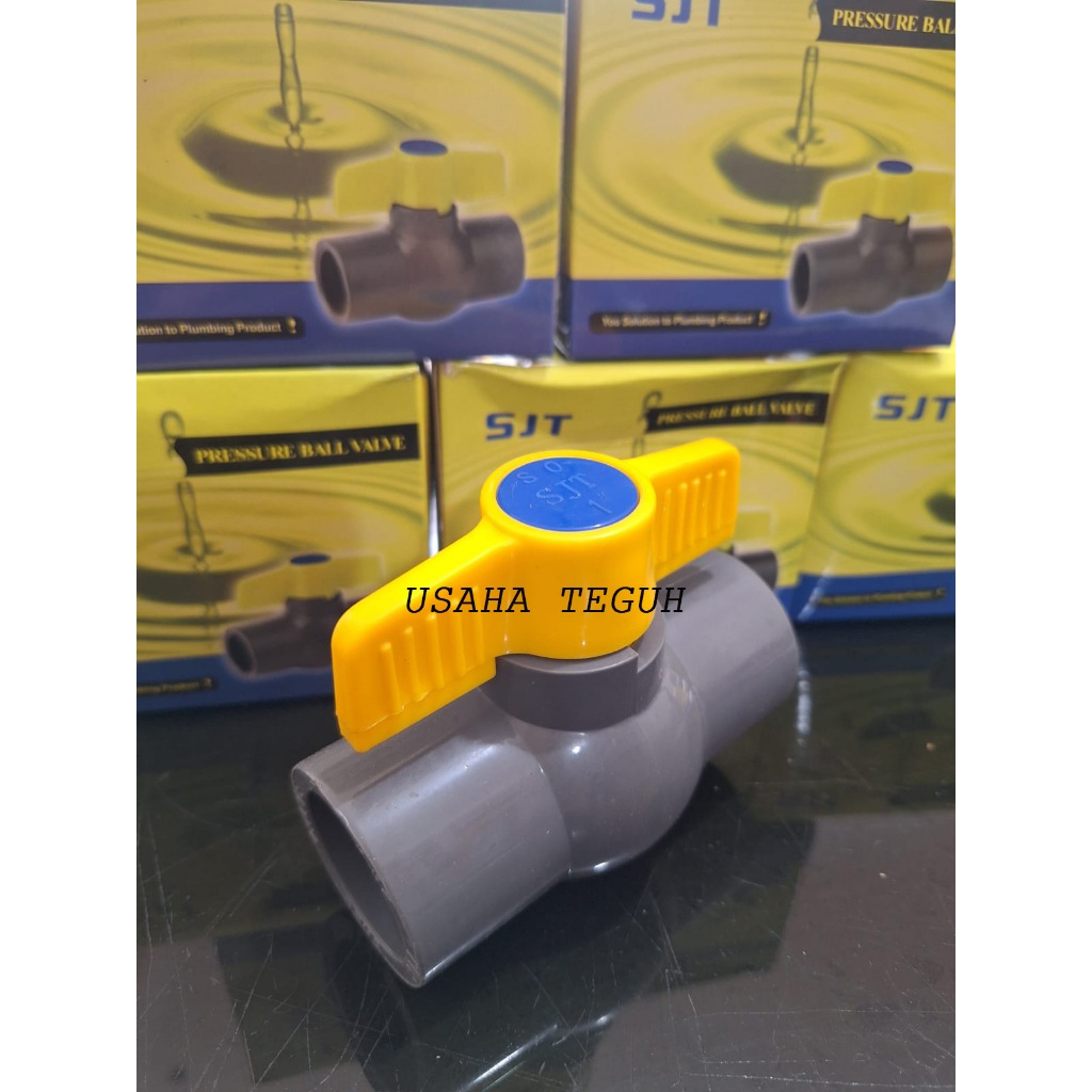 หยุดวาล์ว / Stop Valve / บอลวาล์ว PVC หนา 1/2 INCH 3/4 INCH 1 INCH SJT